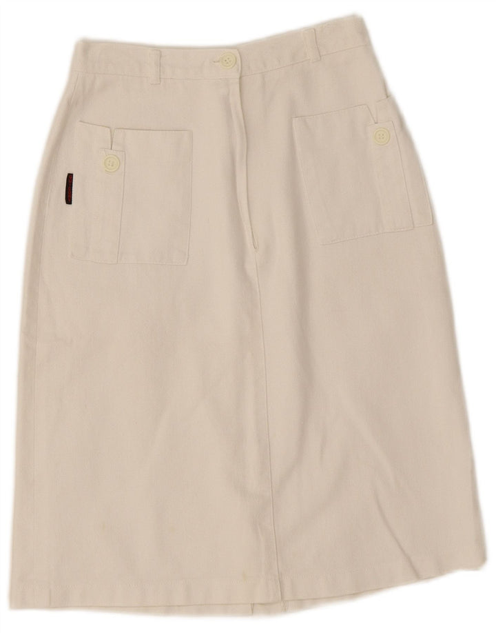 Vintage Damen Jeansrock W24 XS Weiß
