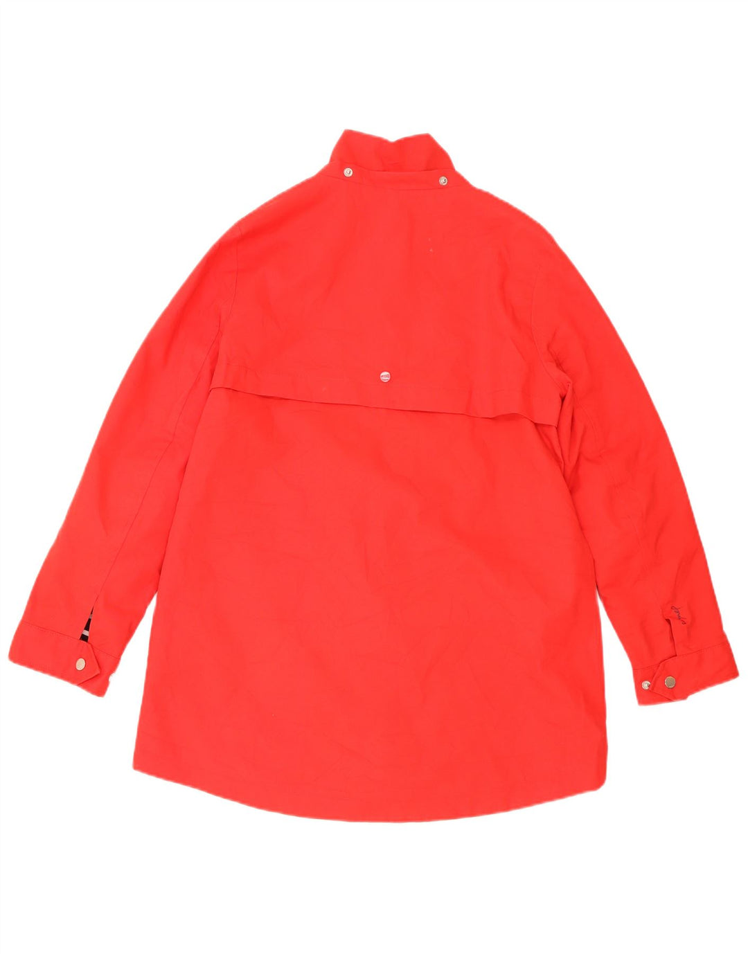 Joules Damen Übergroße Regenjacke UK 10 Small Rot Baumwolle
