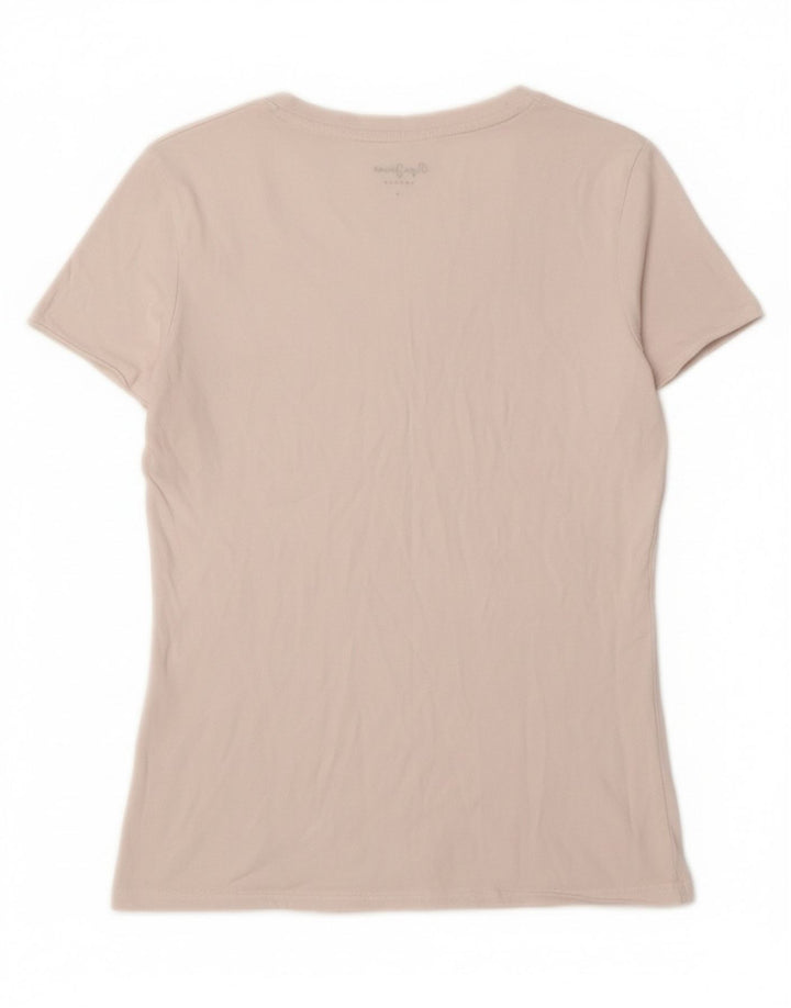 PEPE JEANS Womens T-Shirt Top UK 12 Medium White