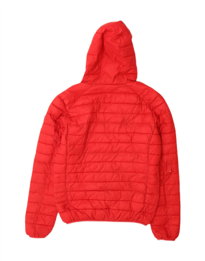 Invicta Wattierte Damenjacke mit Kapuze, UK 16, großes rotes Polyamid