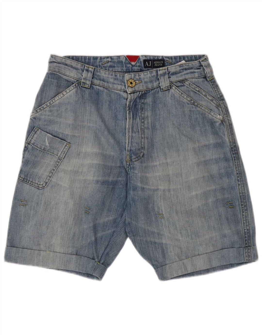 ARMANI Herren Jeansshorts W30 mittelblaue Baumwolle