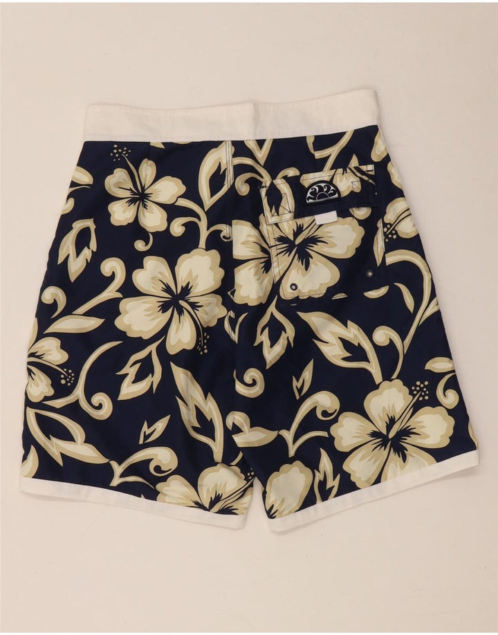Sundek Herren-Badeshorts, klein, marineblau, geblümt, Polyester