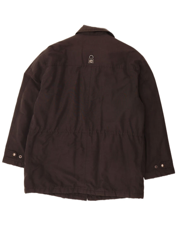 Piero Guidi Herren Utility Jacke UK 42 XL Schwarz Baumwolle