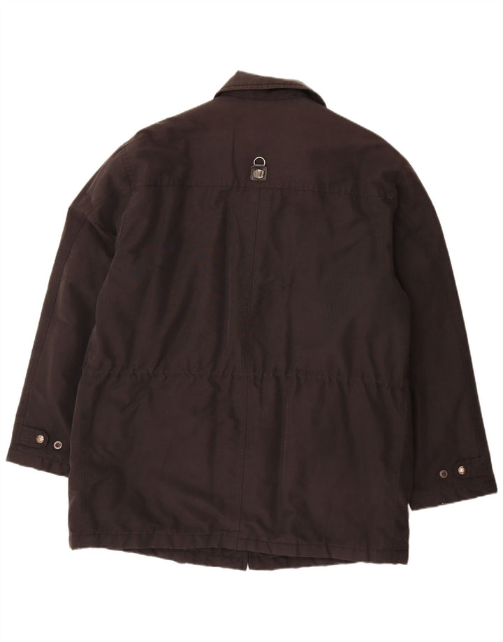 Piero Guidi Herren Utility Jacke UK 42 XL Schwarz Baumwolle