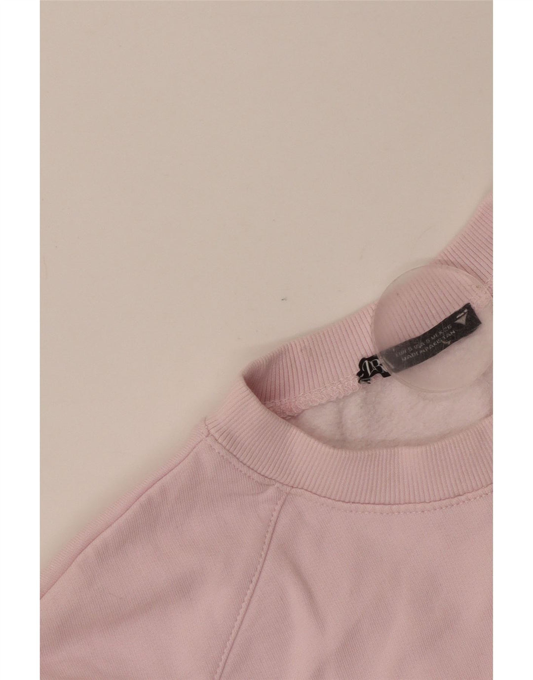 Zara Damen-Sweatshirt-Pullover, übergroß, bauchfrei, 3/4-Ärmel, Gr. 10, klein, Rosa