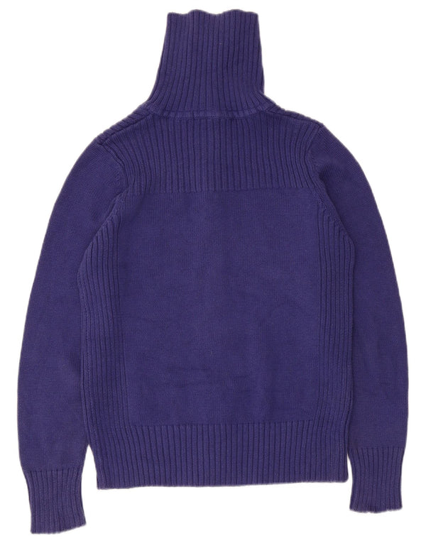 Marks & Spencer Damen-Cardigan-Pullover UK 14 Mittelblaue Baumwolle