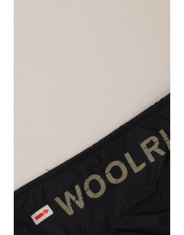 WOOLRICH Herren-Bomberjacke mit Grafik, UK 38, mittelmarineblaues Nylon