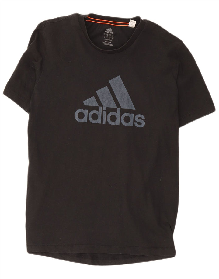 Adidas Herren Grafik T-Shirt Top Medium Schwarz Baumwolle