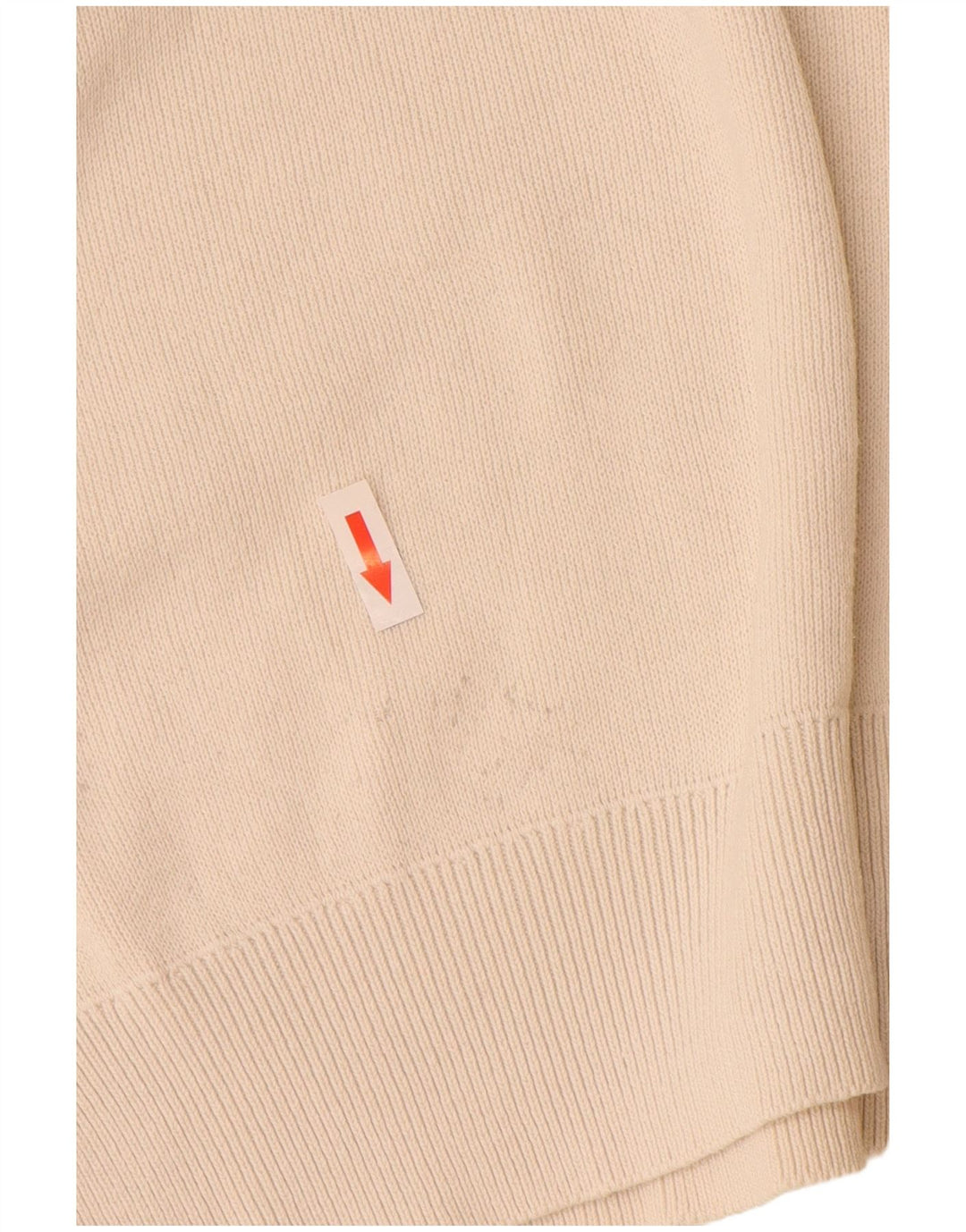 Zara Herren-Pullover mit Reißverschluss am Hals, groß, aus weißer Baumwolle