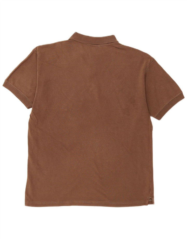 CHAMPION Herren-Poloshirt, kleine braune Baumwolle