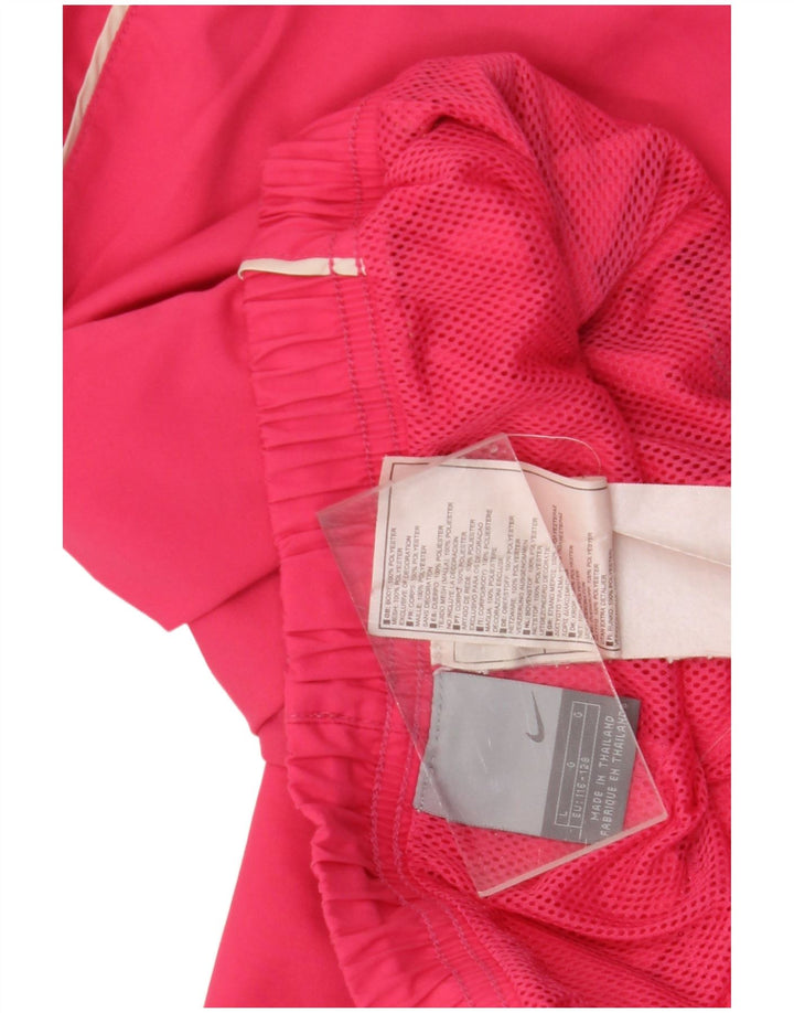 Nike Mädchen-Bermuda-Sportshorts, 7–8 Jahre, groß, rosa, Polyester