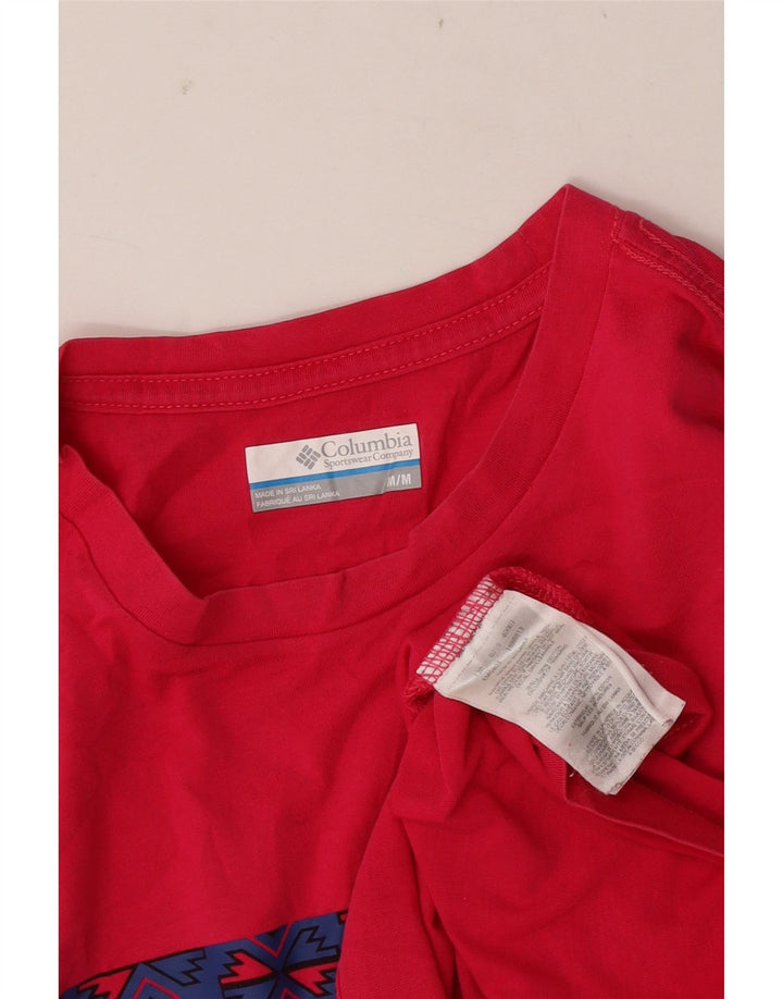 Columbia Herren-T-Shirt mit Grafik, Mittelrosa, Baumwolle