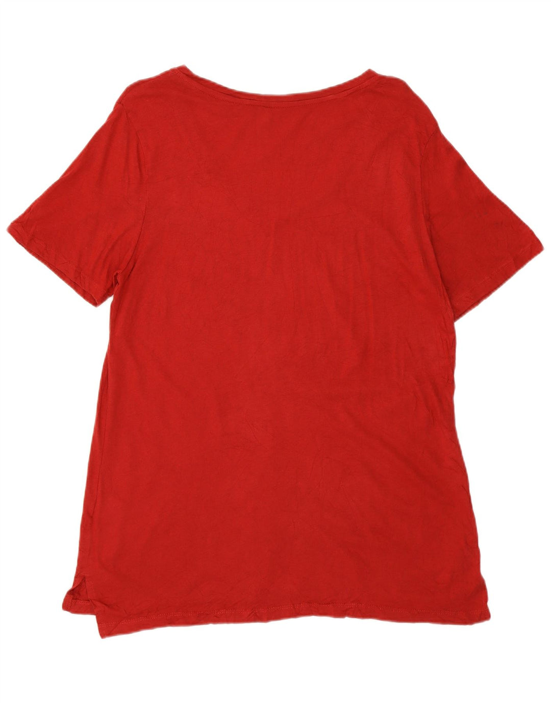 EDDIE BAUER Damen T-Shirt Top UK 16 Large Rot