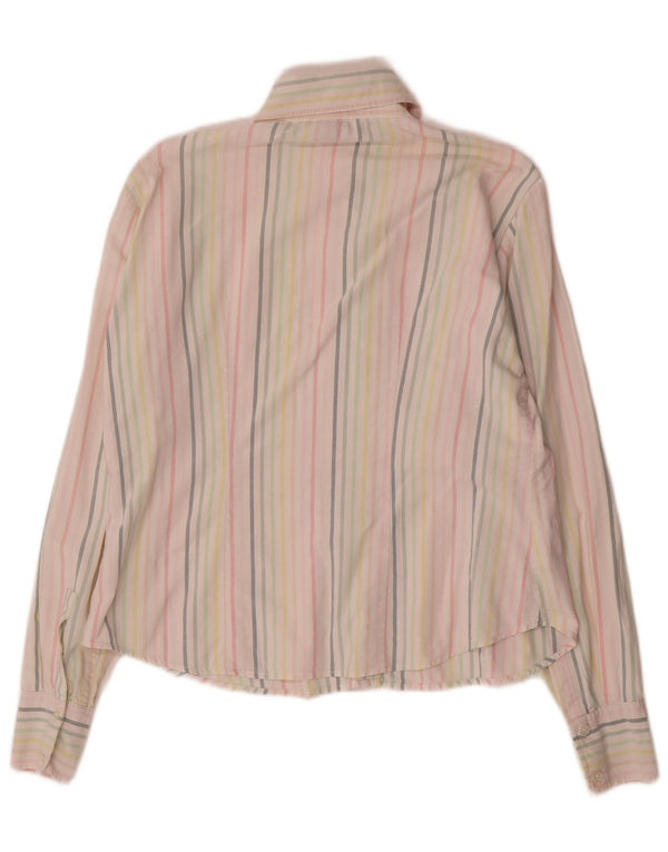 Gant Damen-Oversize-Hemd, UK 10, Größe S, mehrfarbig, Nadelstreifen-Baumwolle
