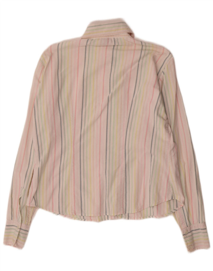 Gant Damen-Oversize-Hemd, UK 10, Größe S, mehrfarbig, Nadelstreifen-Baumwolle