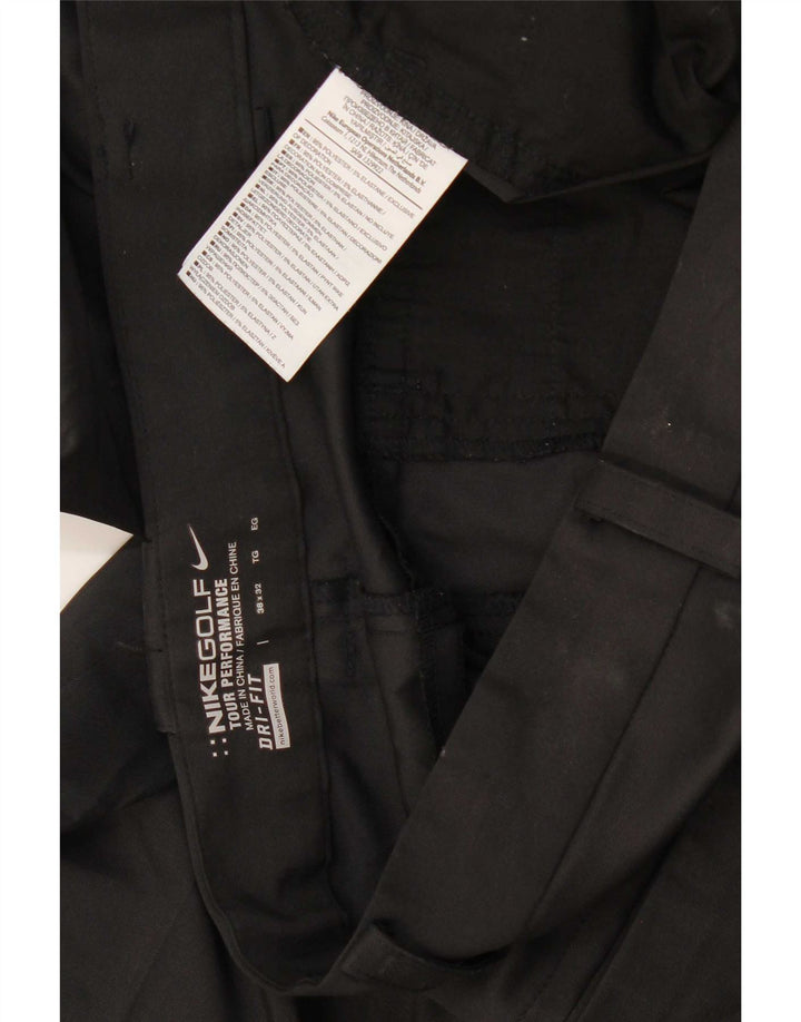 Nike Herren Dri Fit Straight Freizeithose W38 L32 Schwarz Polyester