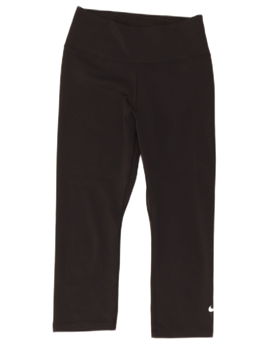 NIKE Damen Dri Fit Capri Leggings UK 6 XS Schwarz Polyester