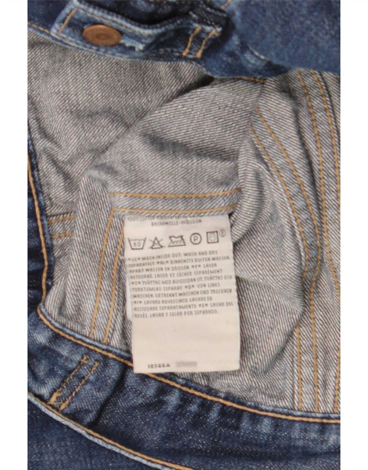Levi's Damen Jeansjacke UK 12 Medium Marineblau Baumwolle
