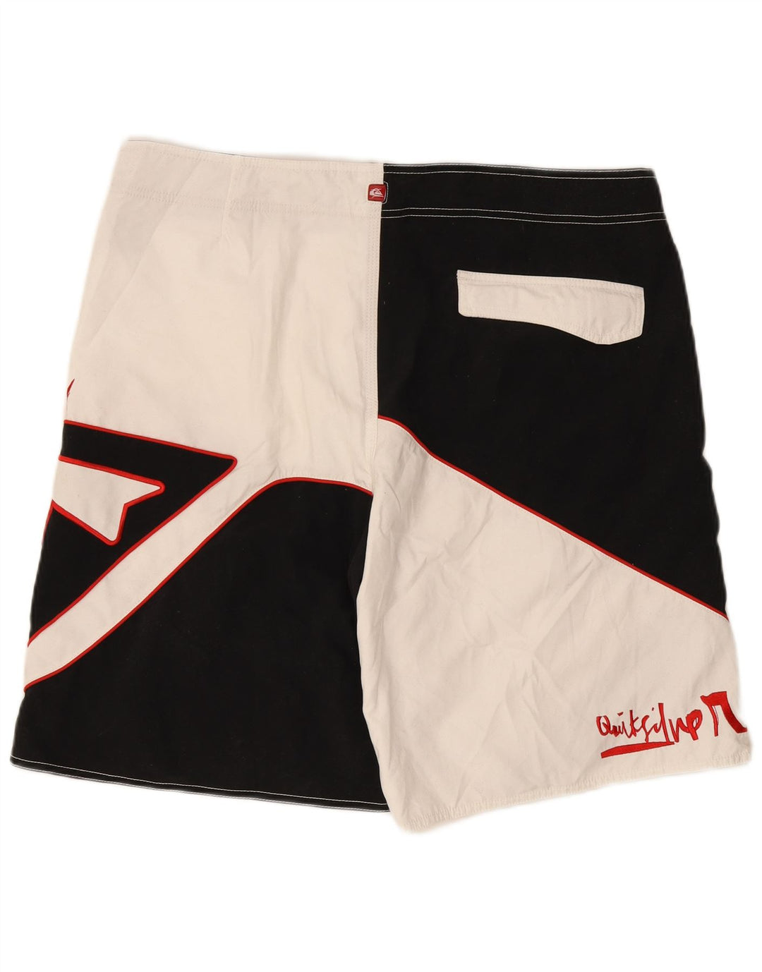 Quiksilver Herren-Badeshorts mit Grafik, XL, schwarzes Farbblock-Polyester