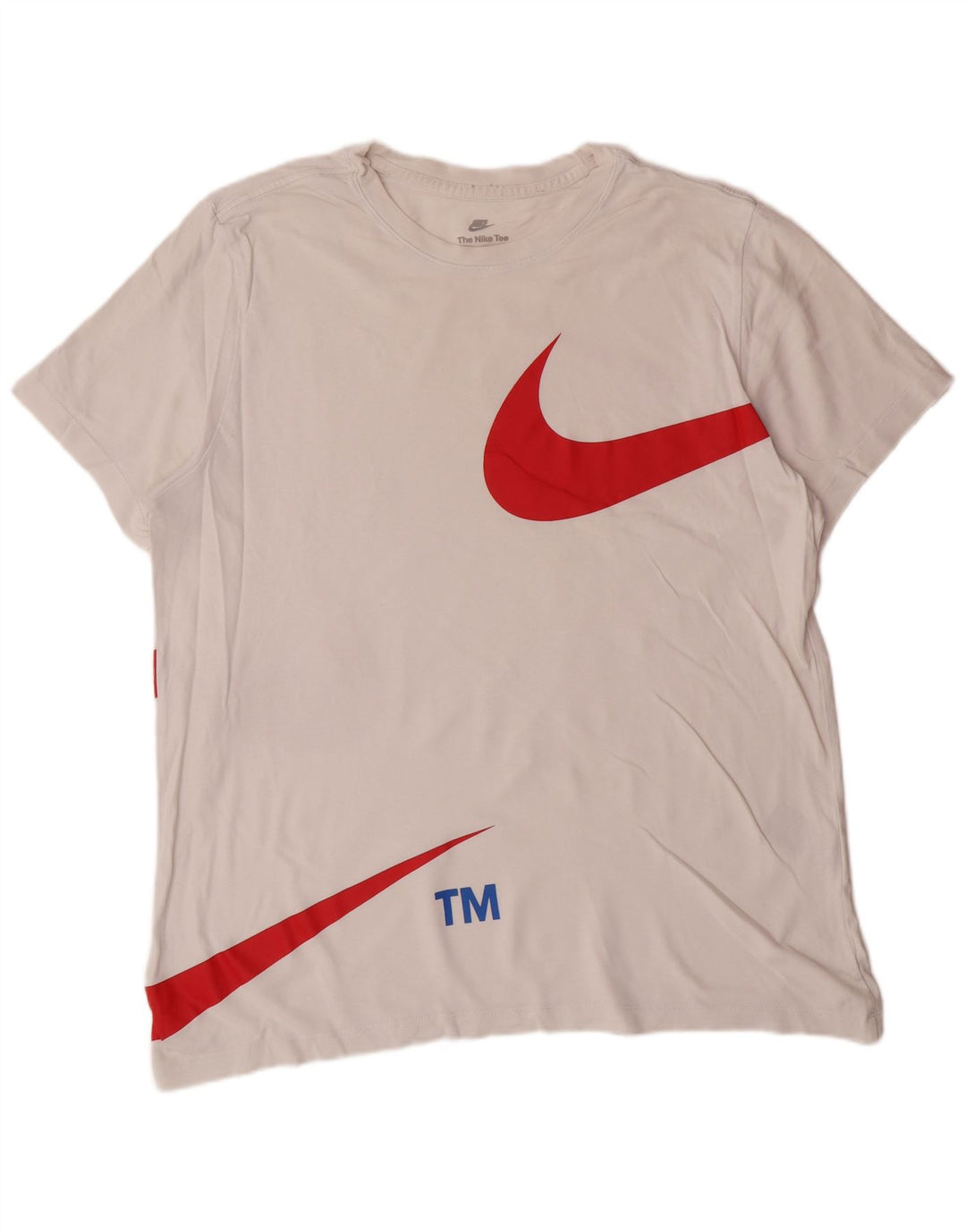 NIKE Herren-T-Shirt mit Grafik, XL, weiße Baumwolle