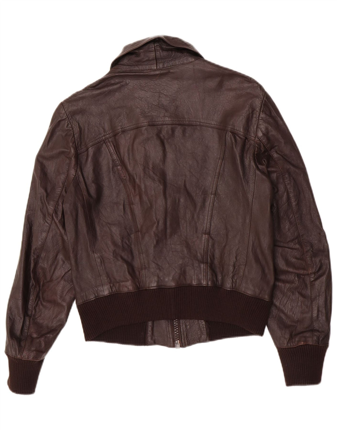 Vintage Herren Bomber Lederjacke IT 48 Mittelbraunes Leder