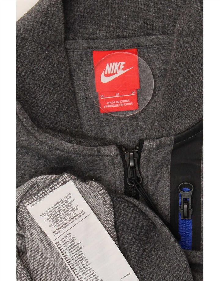 Nike Herren-Trainingsanzugoberjacke aus mittelgrauer Baumwolle