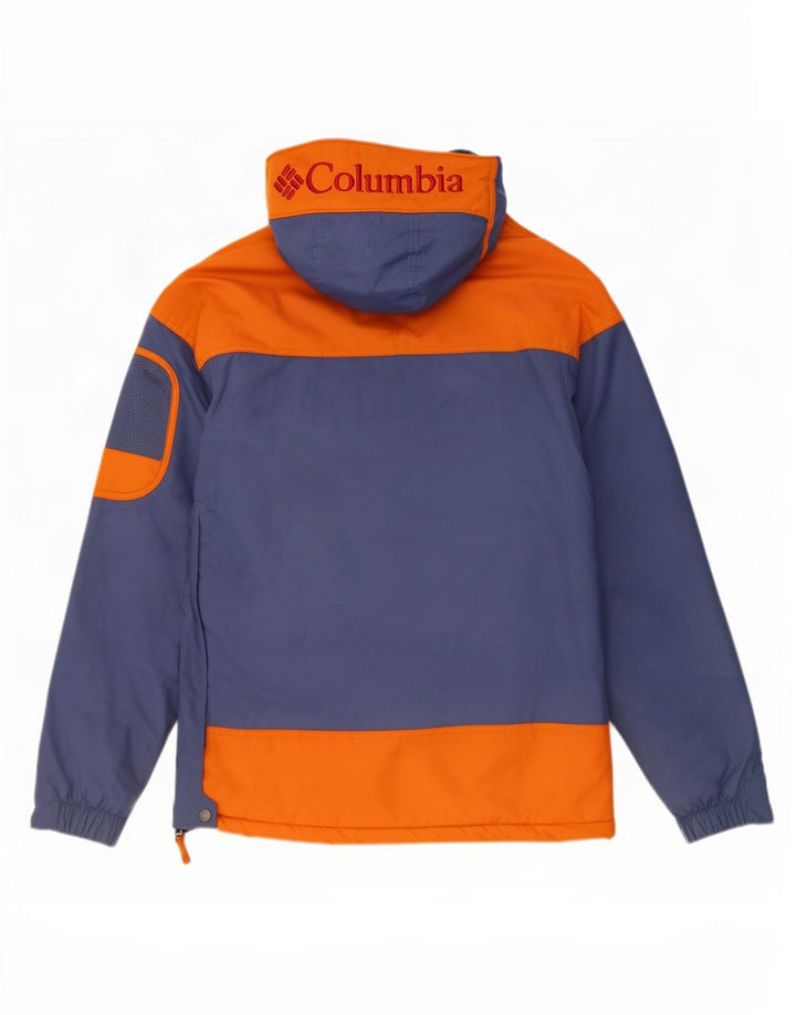 Columbia Herren Graphic Anorak Jacke UK 36 Small Marineblau Farbblock
