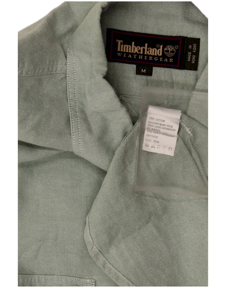 Timberland Herrenhemd aus mittelgrüner Baumwolle