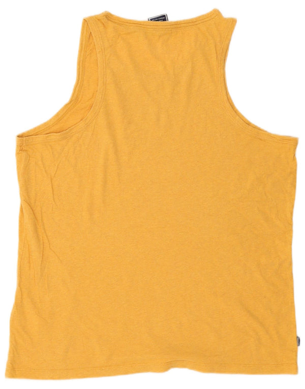 Superdry Herren-Trägershirt 2XL aus gelber Baumwolle