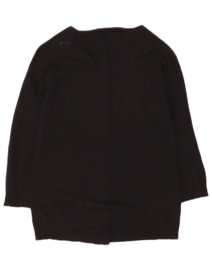 Zara Damen-Cardigan-Pullover UK 12 Medium Black Rayon