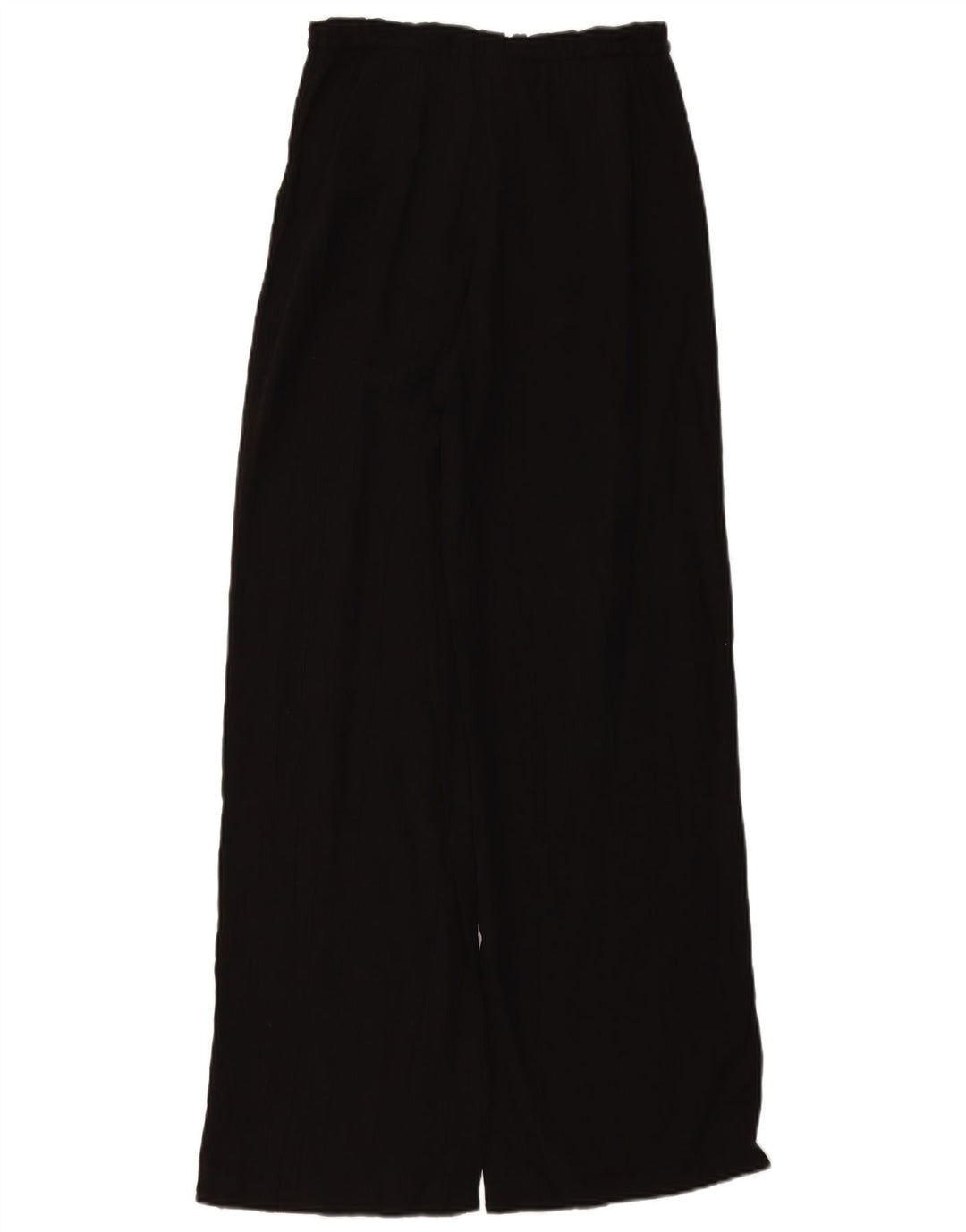 ZARA Damen Hose mit hoher Taille und weitem Bein, UK 4 XS W24 L11 Schwarz