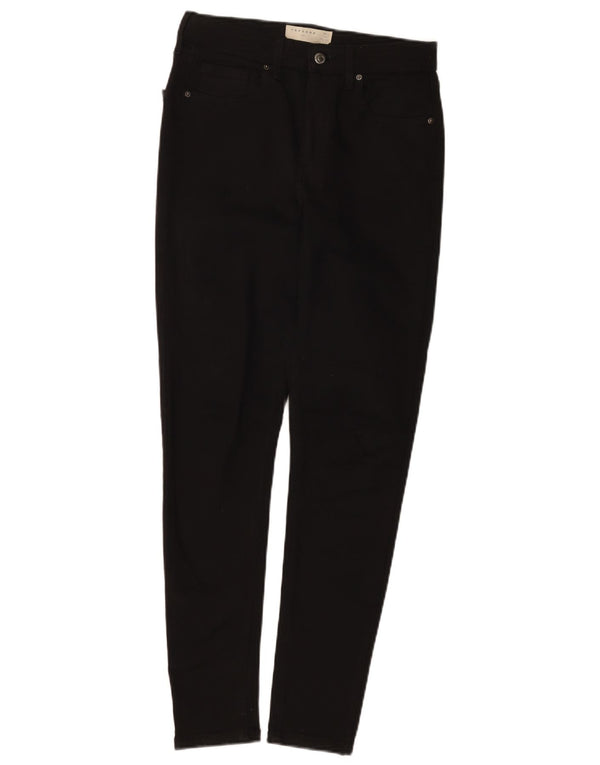 Topshop Damen Jamie Skinny Jeans W28 L28 Schwarze Baumwolle