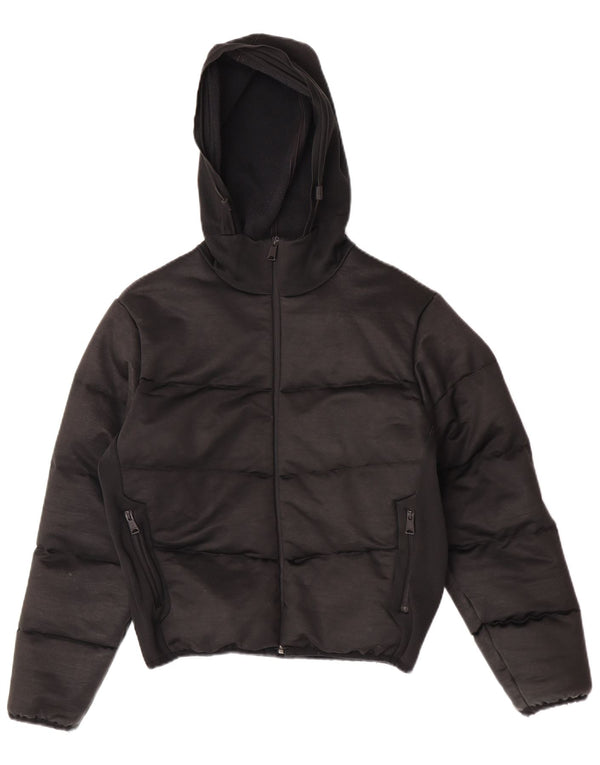 Napapijri Damen-Kapuzen-Übergröße, wattierte Jacke, UK 10, Größe S, Schwarz, Polyester