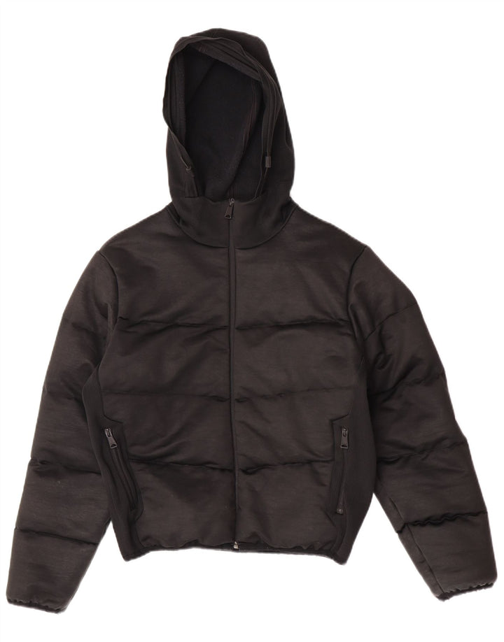 Napapijri Damen-Kapuzen-Übergröße, wattierte Jacke, UK 10, Größe S, Schwarz, Polyester