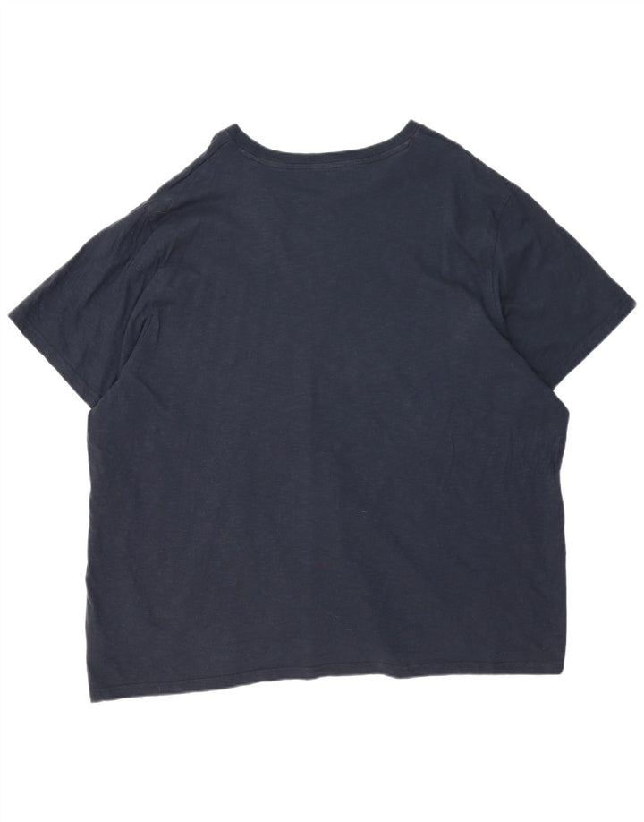 Weird Fish Herren T-Shirt Top 5XL Marineblau Baumwolle