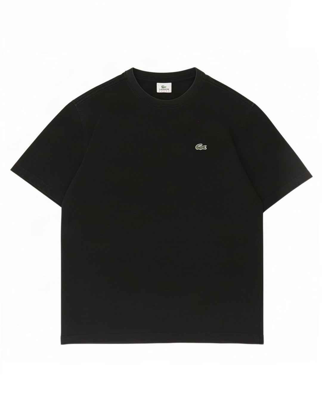 Lacoste Herren T-Shirt Top Größe 5 Große schwarze Baumwolle