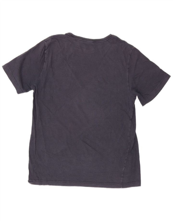 Tommy Hilfiger Herren-T-Shirt-Oberteil aus Baumwolle in mittlerem Marineblau