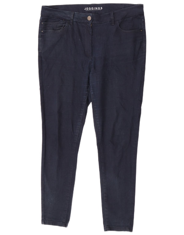 Marks & Spencer Damen Jegging-Jeans UK 16 Large W34 L28 Marineblaue Baumwolle