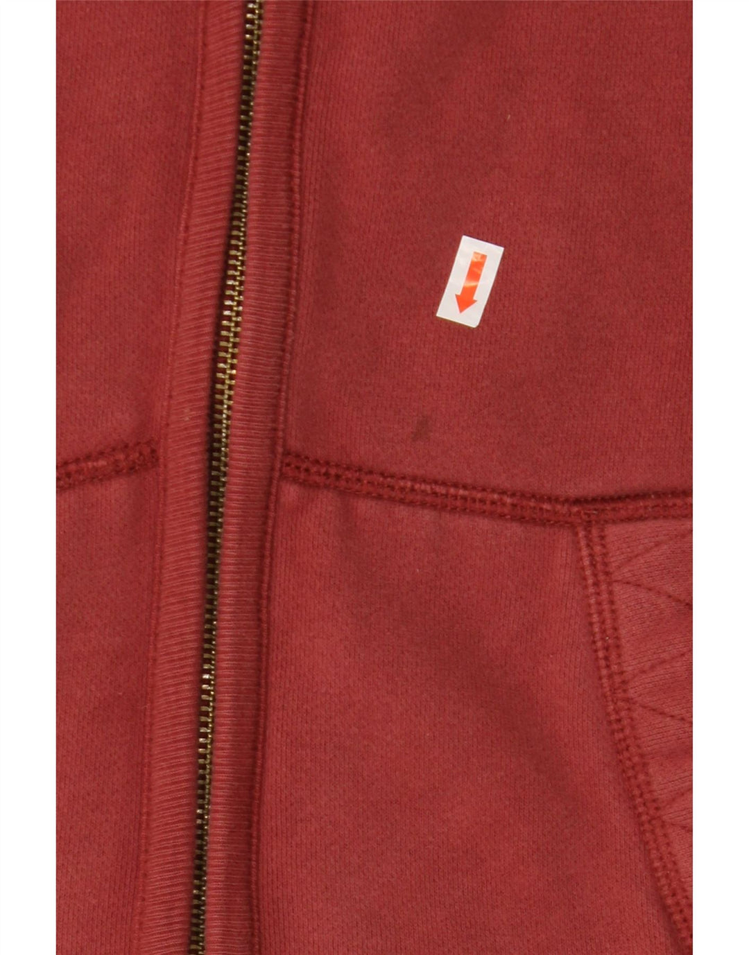 FAT FACE Herren-Kapuzenpullover mit Reißverschluss, Größe S, Burgunderrot