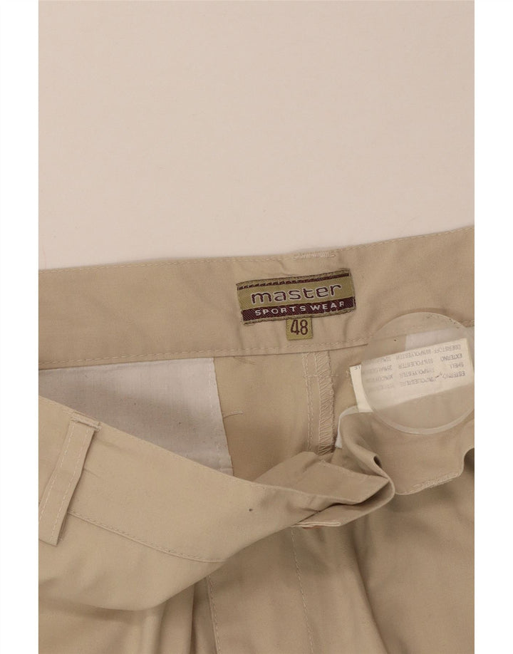 Master Herren Cargoshorts IT 48 Medium W32 L10 Beige Polyester