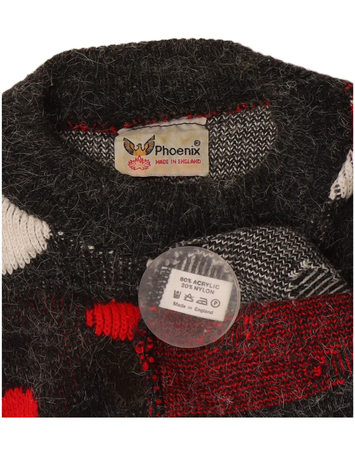 Phoenix Damen-Pullover mit Rollkragen, Gr. 16, groß, grau gepunktet