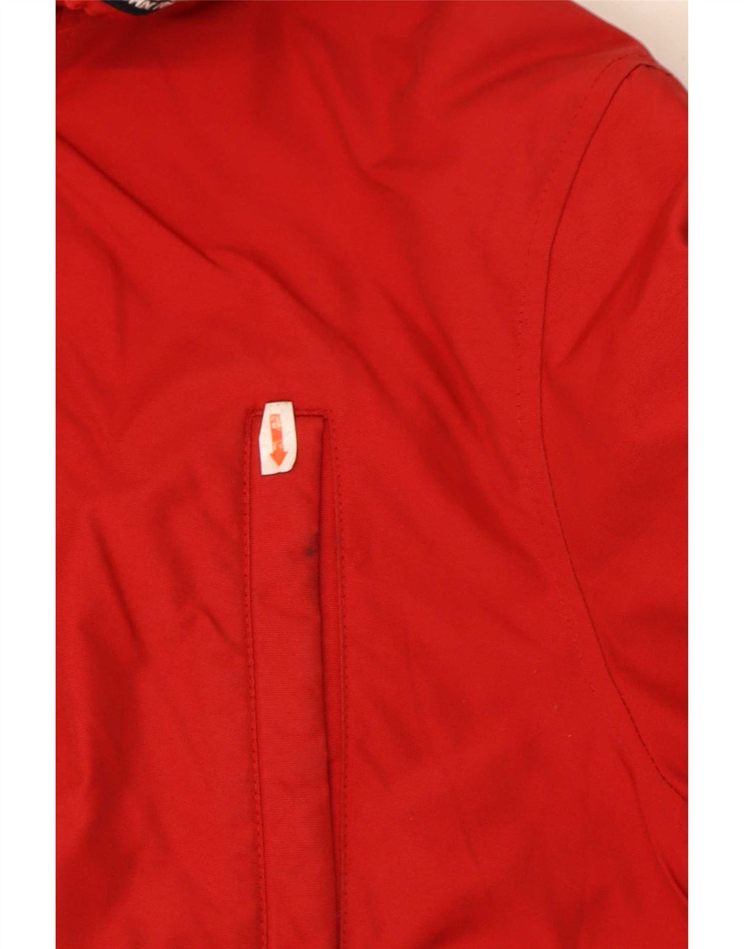 Woolrich Wattierte Jungenjacke mit Kapuze, 13–14 Jahre, rote Baumwolle