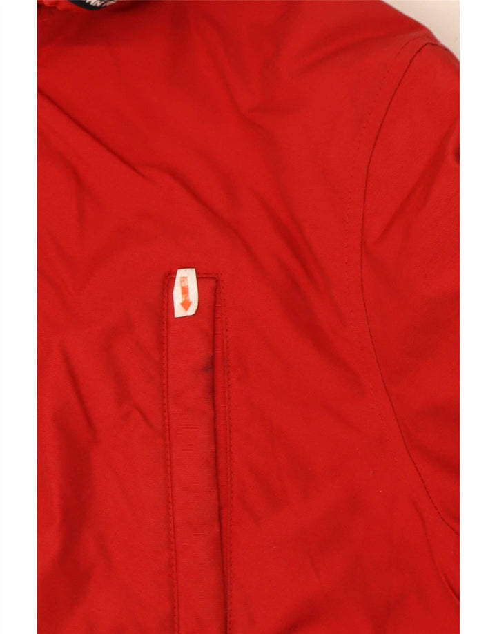 Woolrich Wattierte Jungenjacke mit Kapuze, 13–14 Jahre, rote Baumwolle