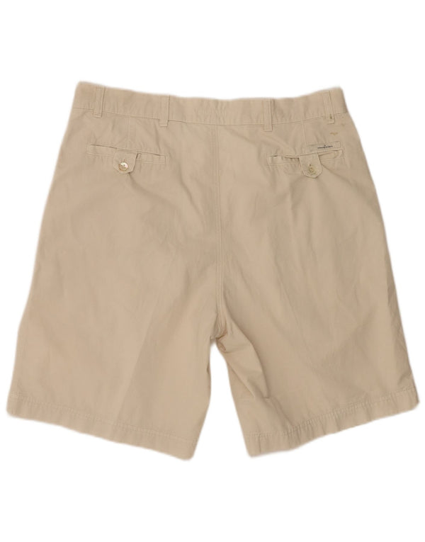 Ermenegildo Zegna Herren Pegged Chino Shorts IT 54 XL W38 Beige Baumwolle