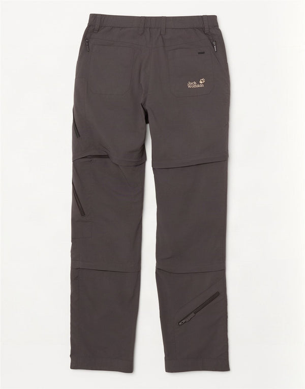 Jack Wolfskin Damen Straight Cargo Hose UK 12/14 Medium W30 L33 Grau