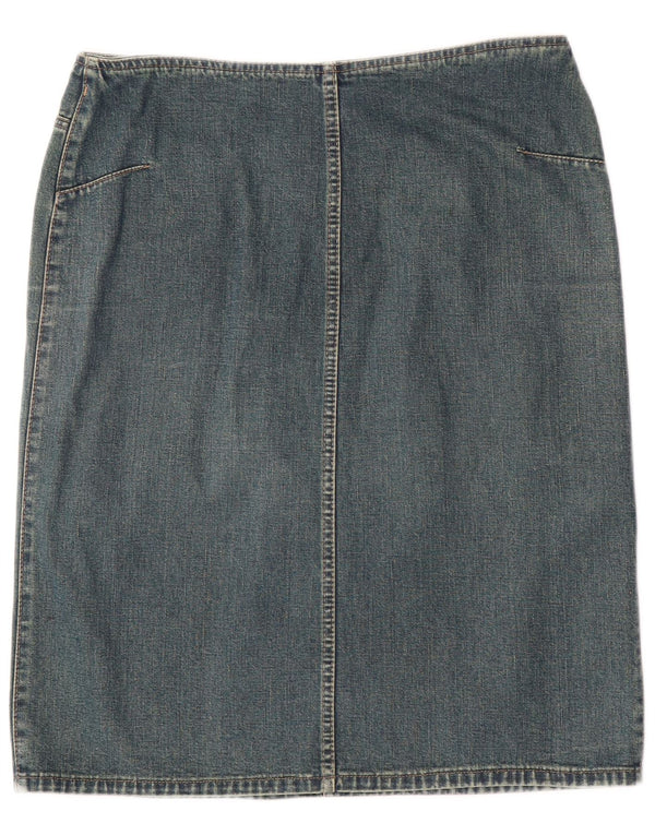 Etam Damen Jeansrock UK 14 Large W32 Blaue Baumwolle