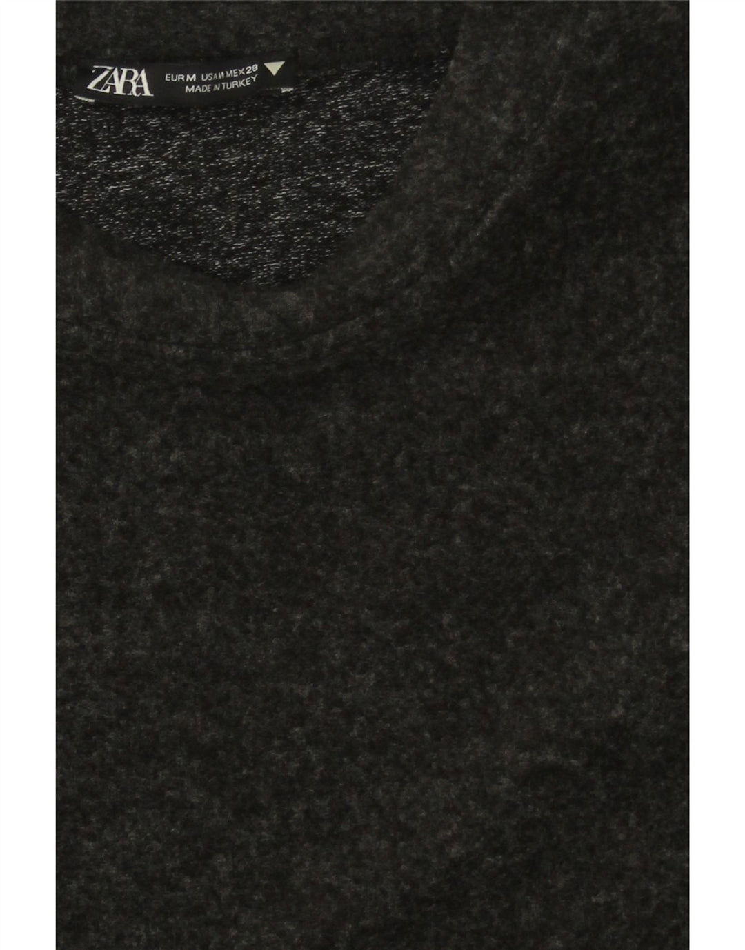 ZARA Womens Crew Neck Jumper Sweater UK 14 Medium Black Vintage Zara and Second-Hand Zara from Messina Hembry 