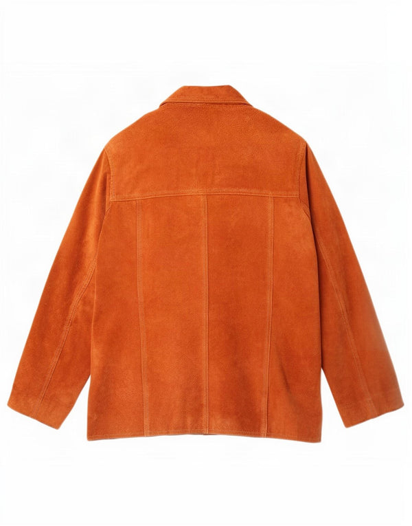Studio Damen Wildlederjacke UK 14 Mittelbraunes Leder