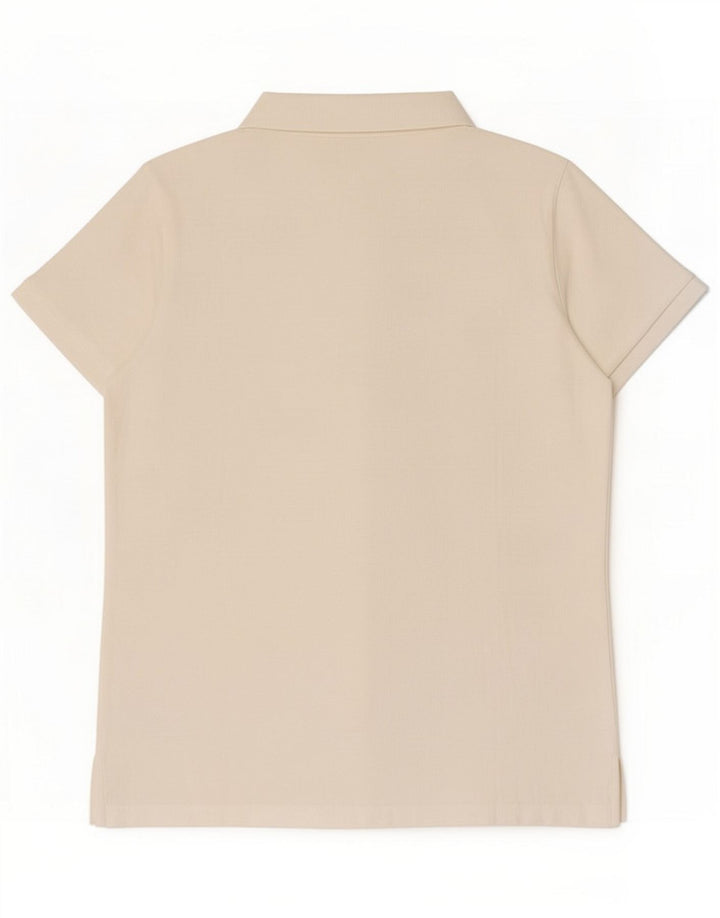 Benetton Damen Poloshirt UK 14 Mittelweiß