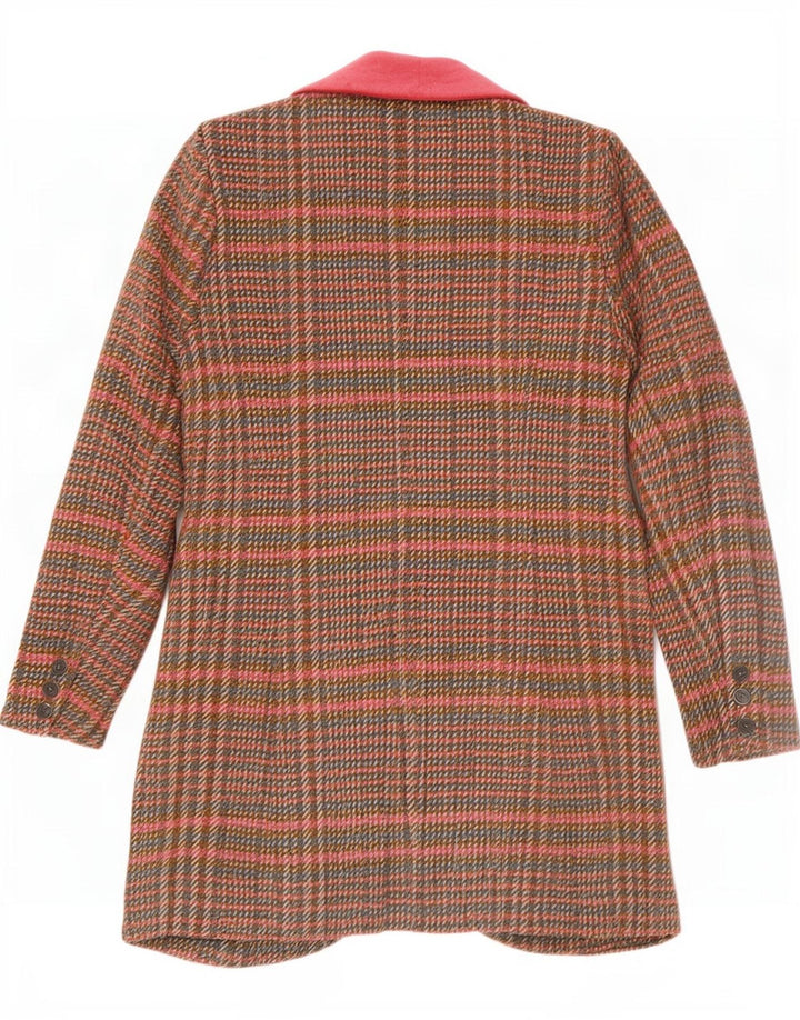 Joe Browns Damenmantel UK 10 Small Brown Plaid Polyester